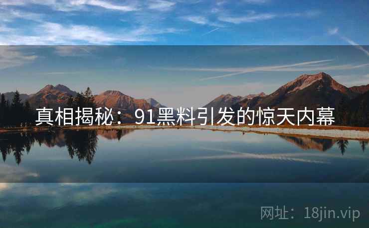 真相揭秘：91黑料引发的惊天内幕  第2张