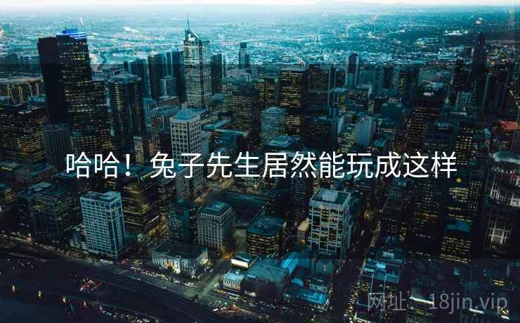 哈哈！兔子先生居然能玩成这样