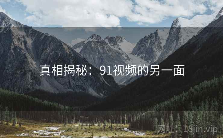 真相揭秘：91视频的另一面