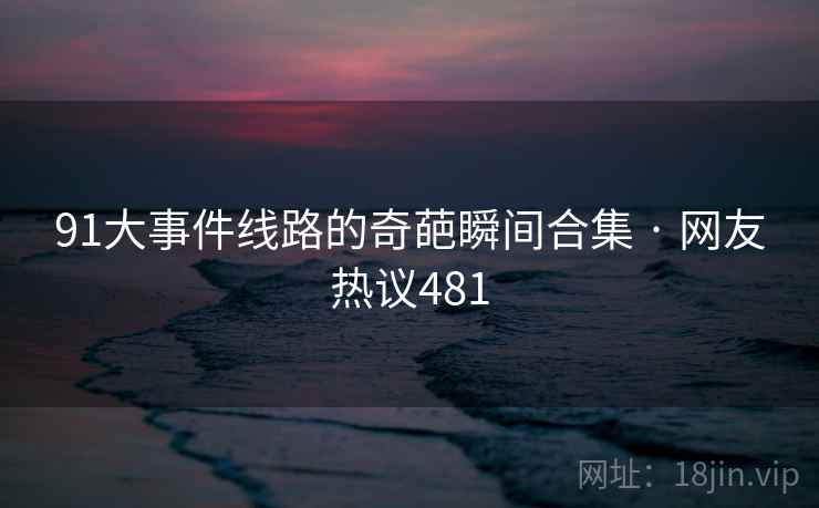 91大事件线路的奇葩瞬间合集 · 网友热议481