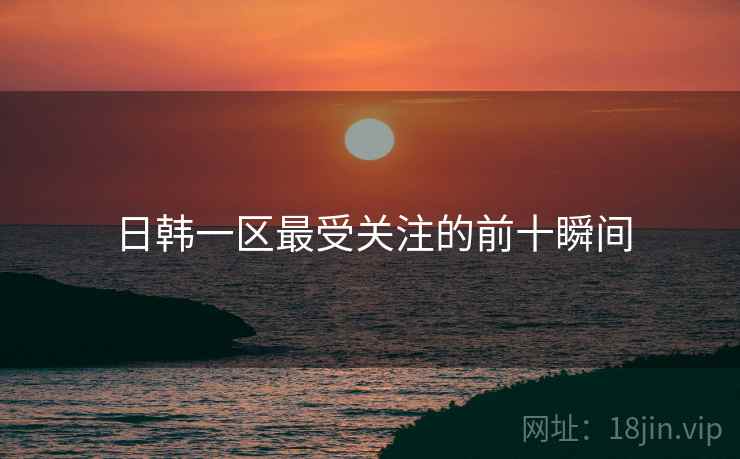 日韩一区最受关注的前十瞬间